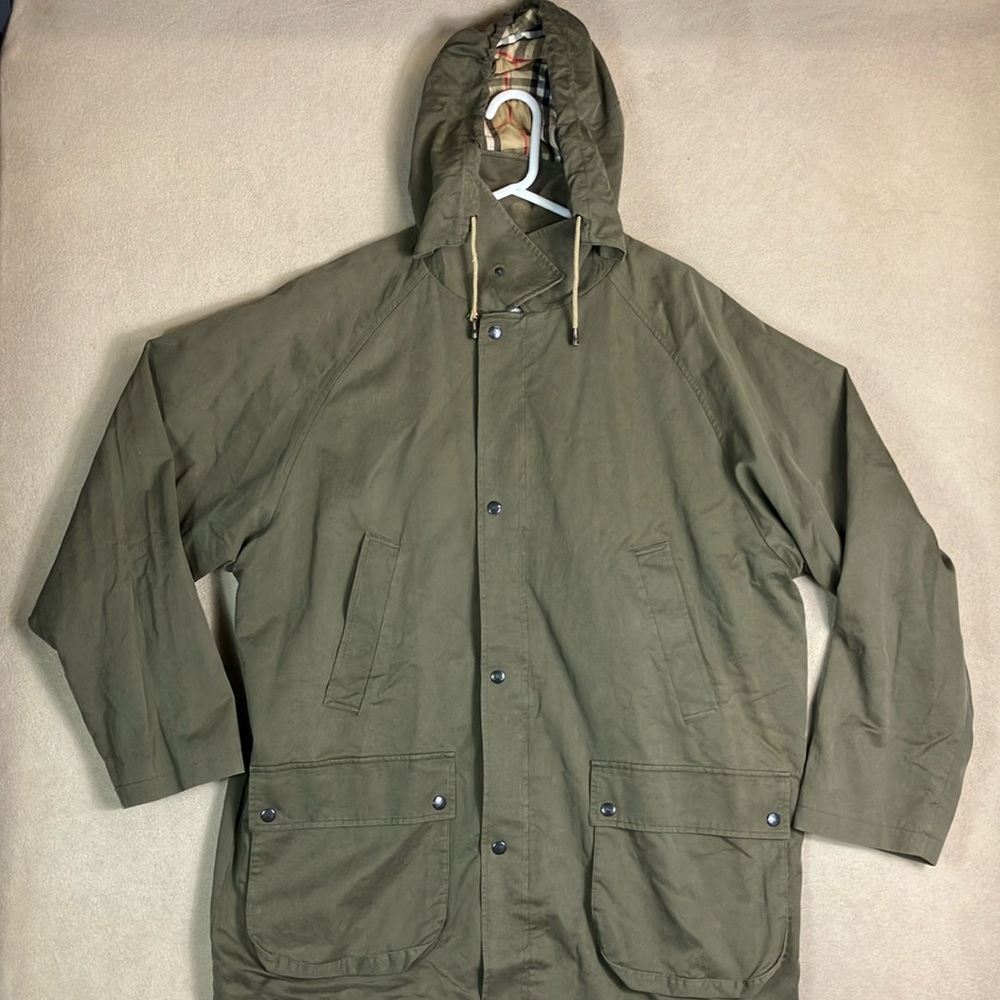 Burberry Olive Green Trench Coat